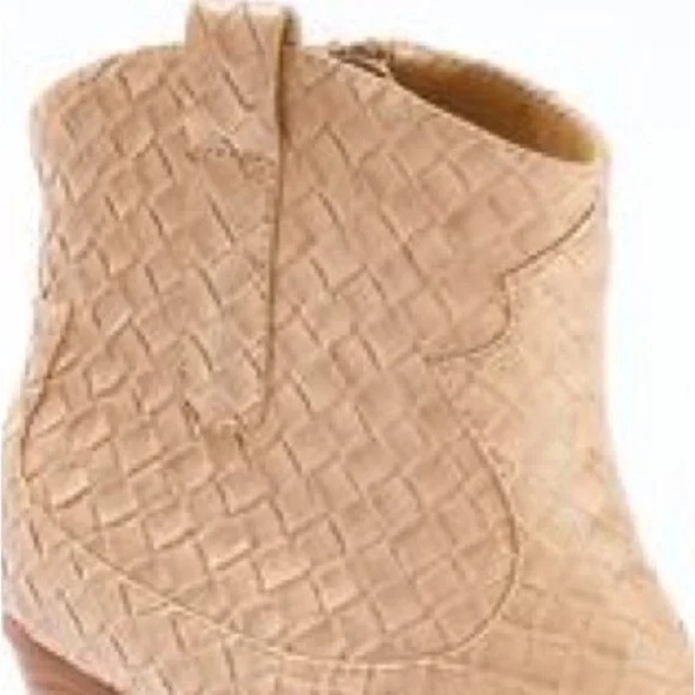 Cato | Woven Effect Western Booties Boho Western Size 10 - Picture 3 of 3
